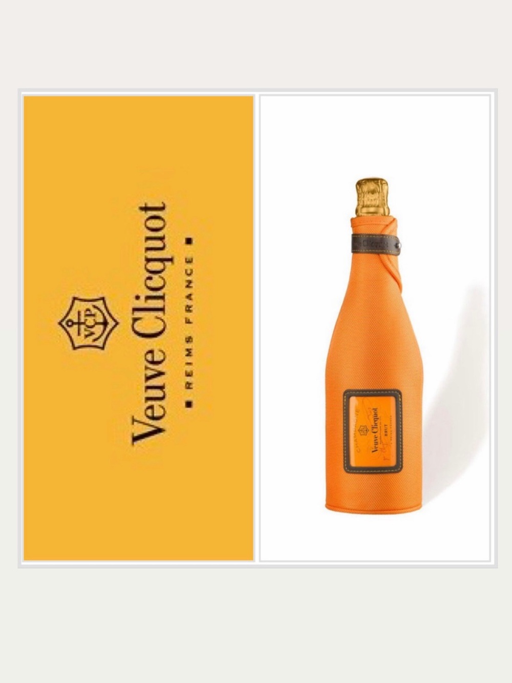 VEUVE CLICQUOT Logo Champagne
Brut Insulated Bottle Sleeve
Jacket Yellow Orange
